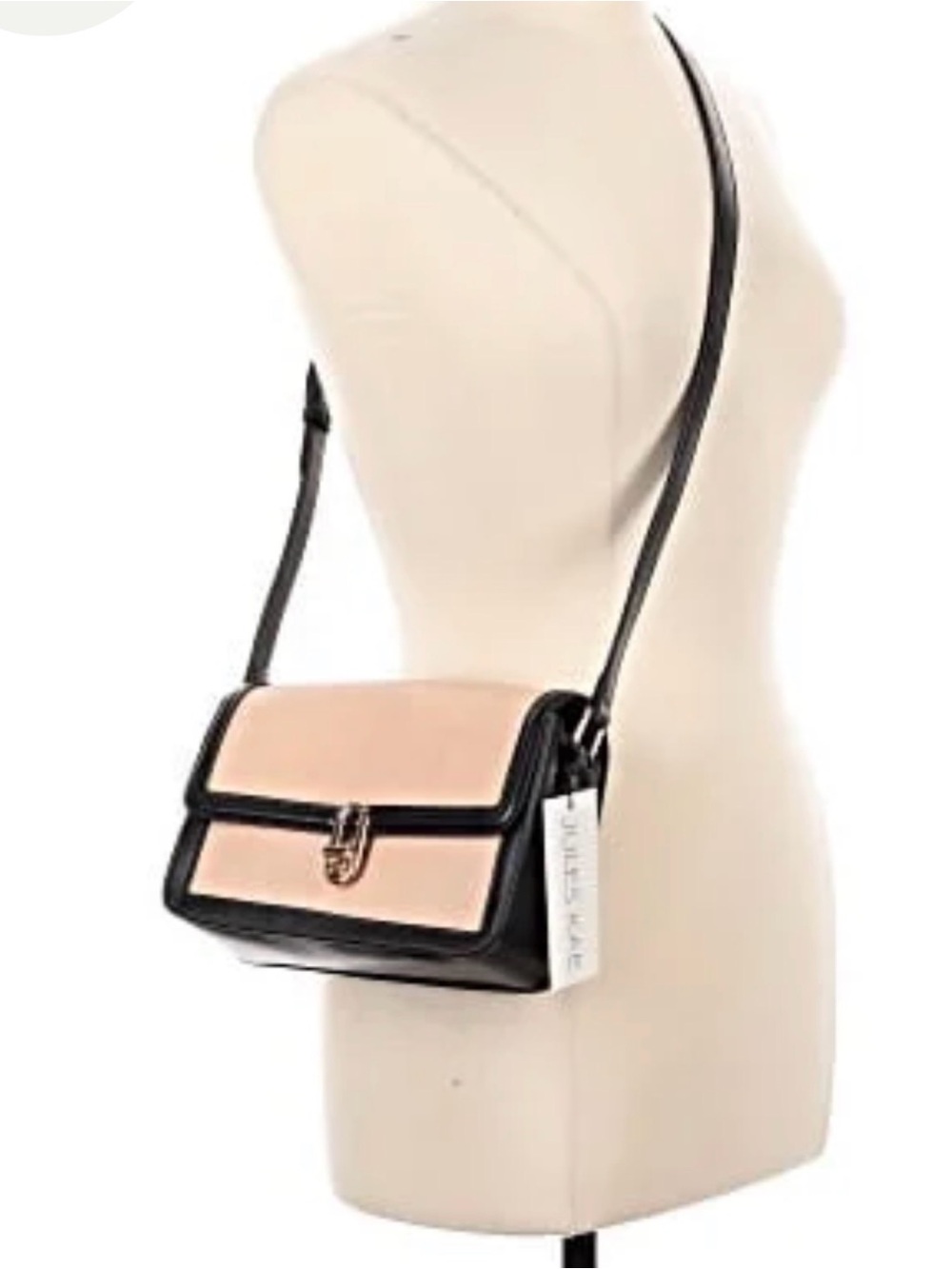 NWT Vegan Jules Kae Beige and Black Crossbody Bag - Picture 2 of 8